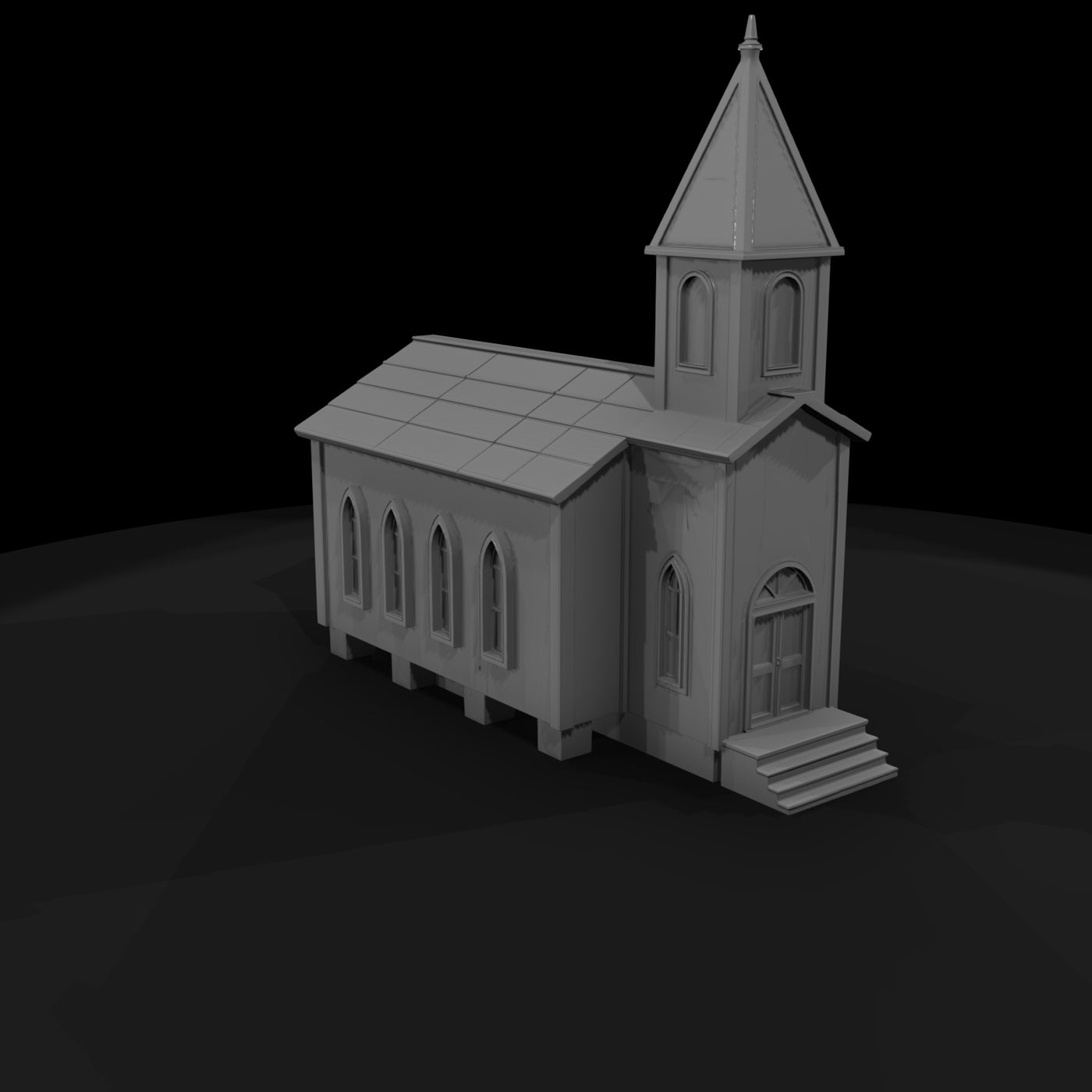 small-western-country-church