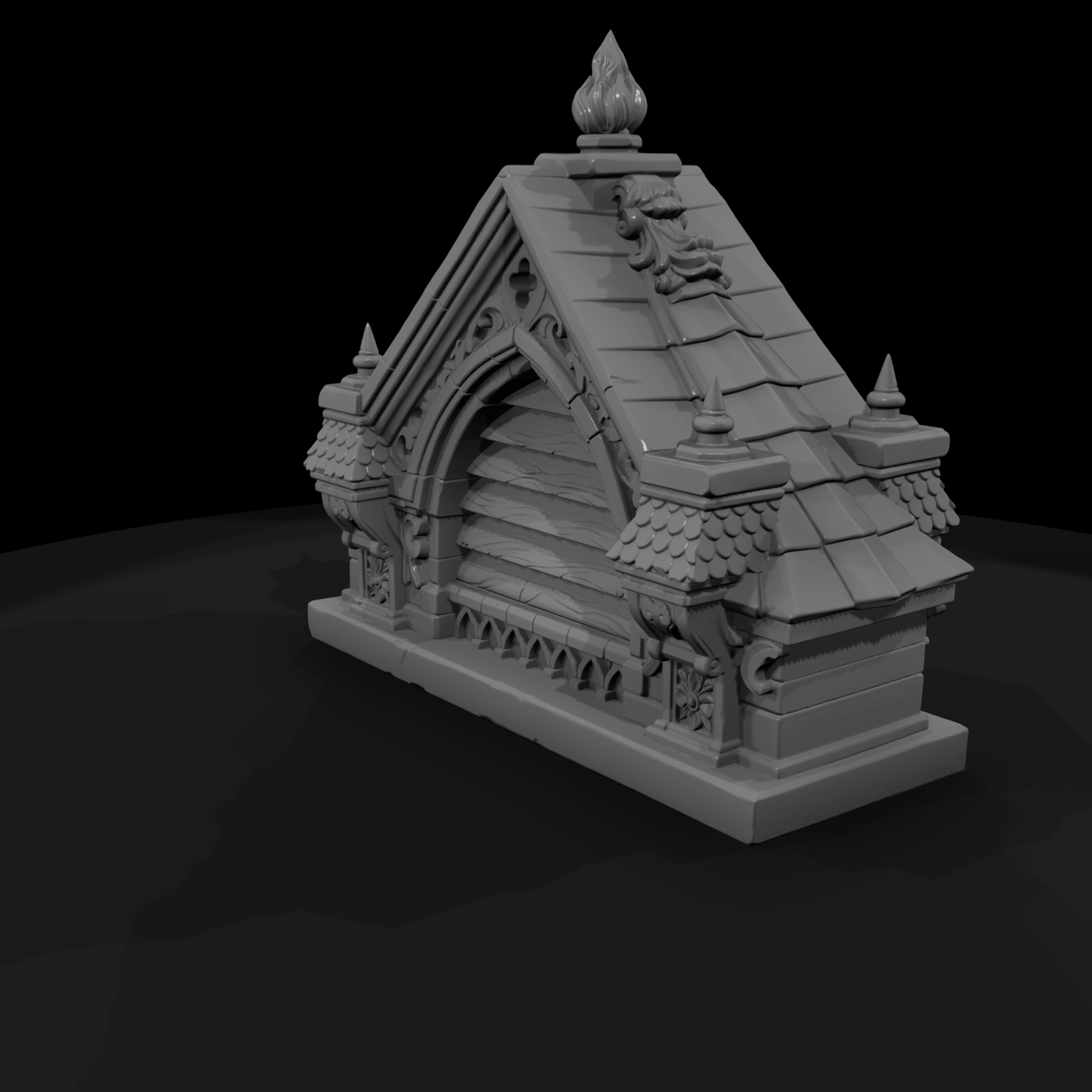 Gothic Gable Vent Ornament