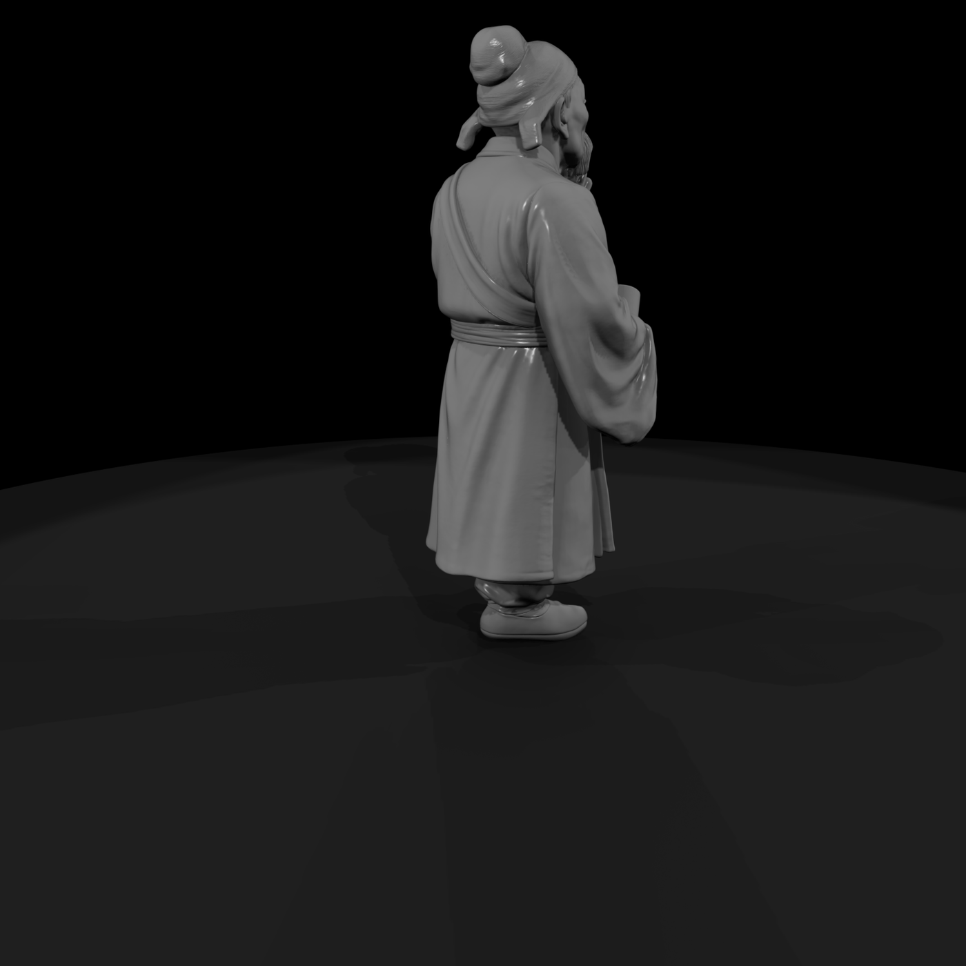 Hist 0065 Historical Du Fu Miniature Figure