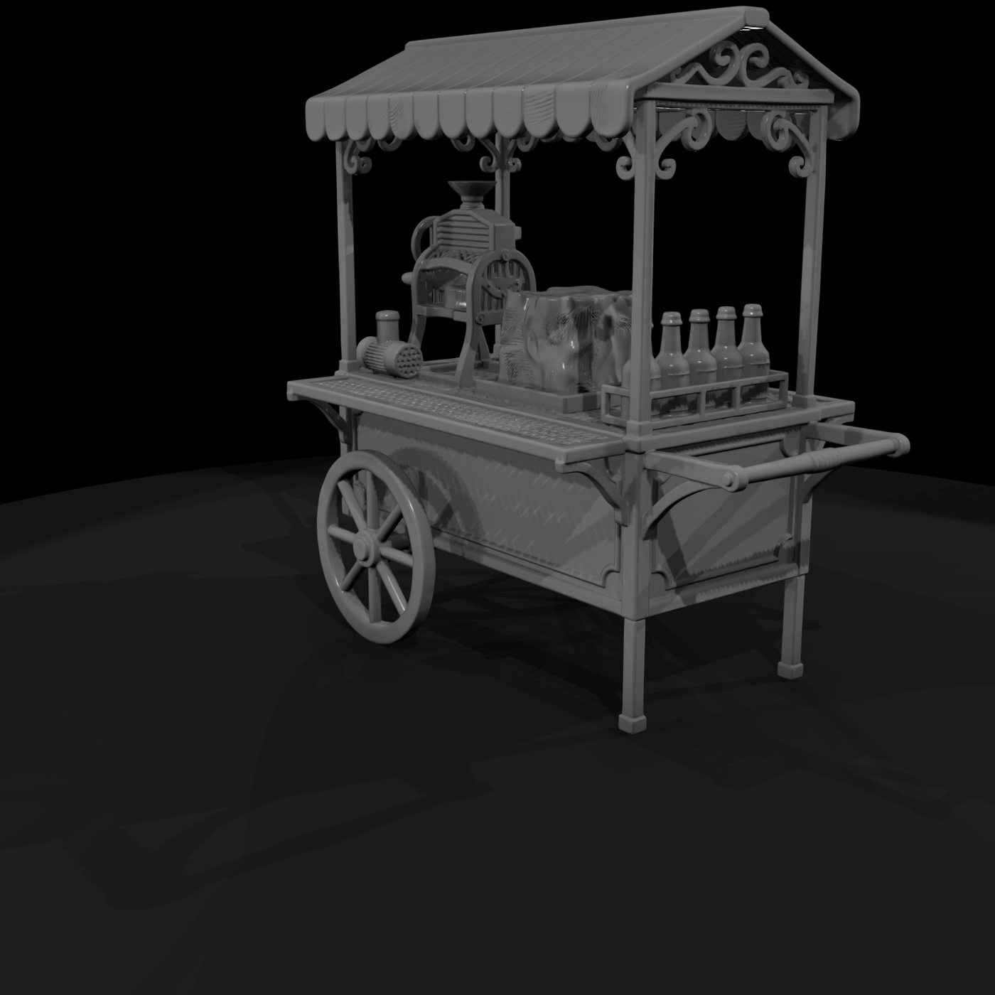 Cir 175 Stall Snow Cone Cart
