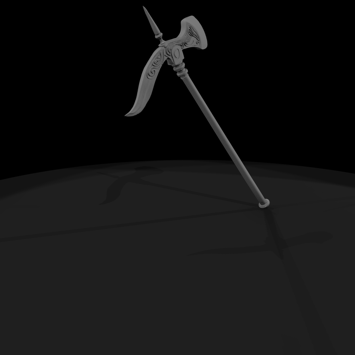 Stylized Medieval Poleaxe