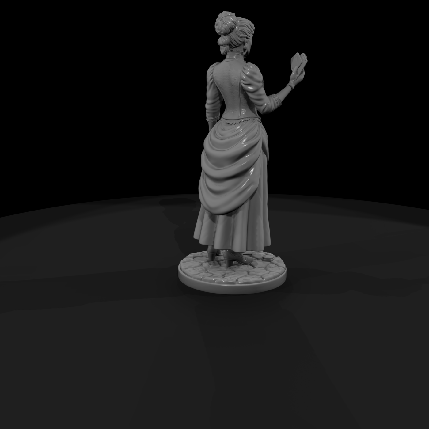 Victorian Lady Card Gambler