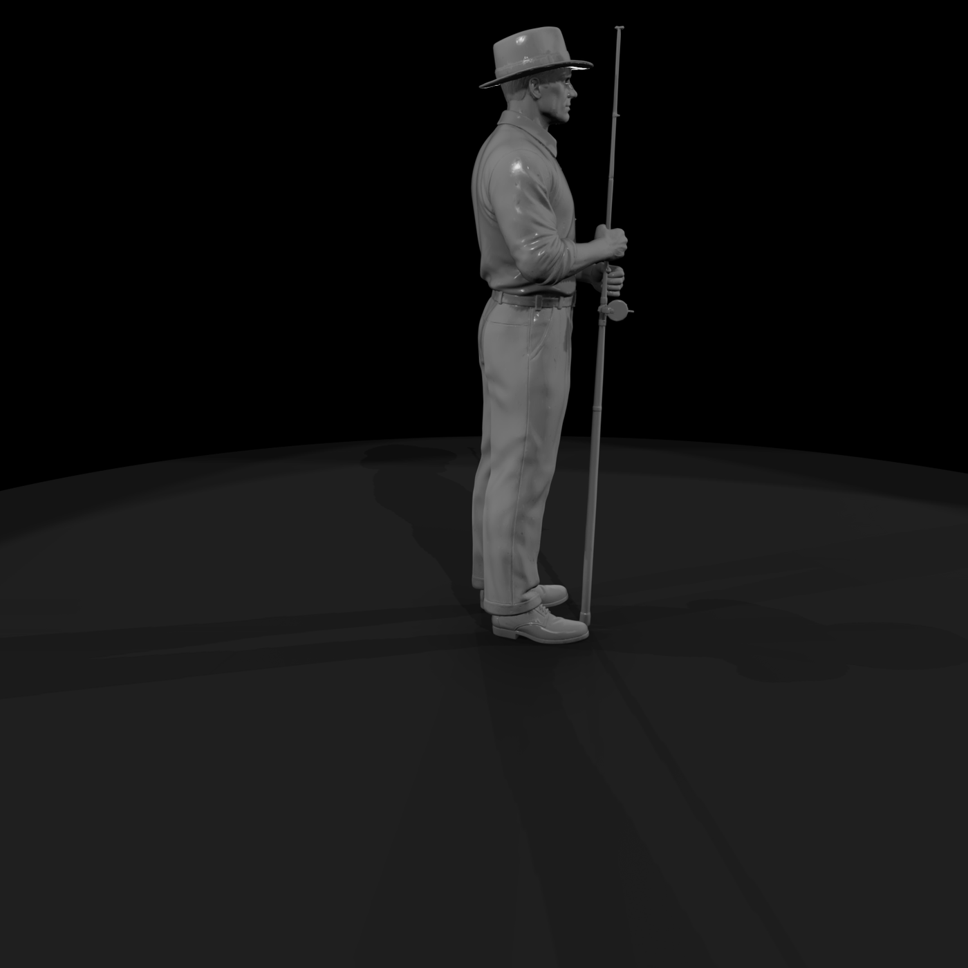 1930s Fisherman Figure
