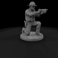 Frontier Lawman Kneeling with Energy Pistol — thumbnail 4