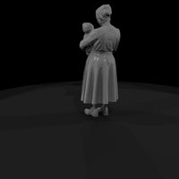 amish-mother-holding-baby-3d-model — thumbnail 5