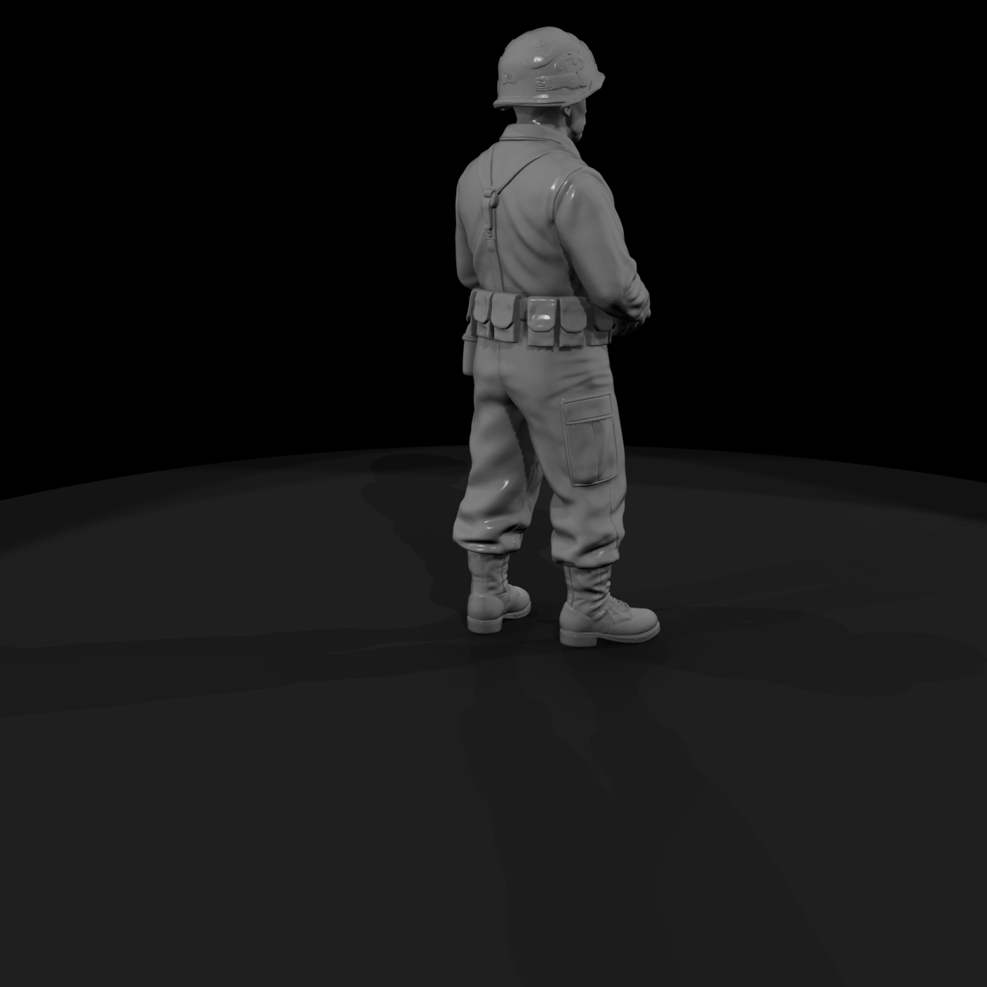 Resting U.S. Army Infantryman
