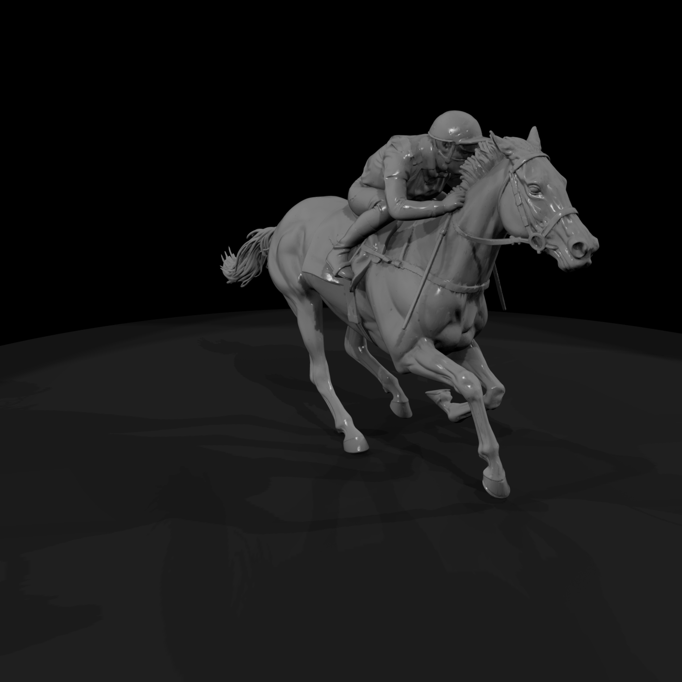 Jockey on Racehorse