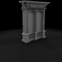 neoclassical-double-arched-window-ho-scale-insert-175098 — thumbnail 4