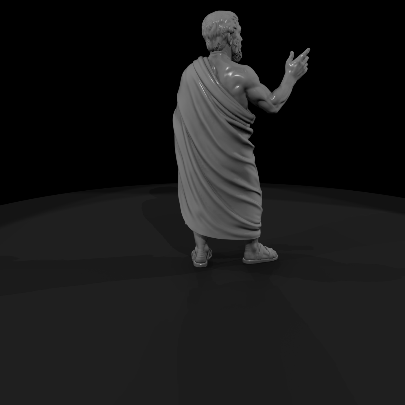 Hist 0204 Athenian Philosopher Miniature Figure