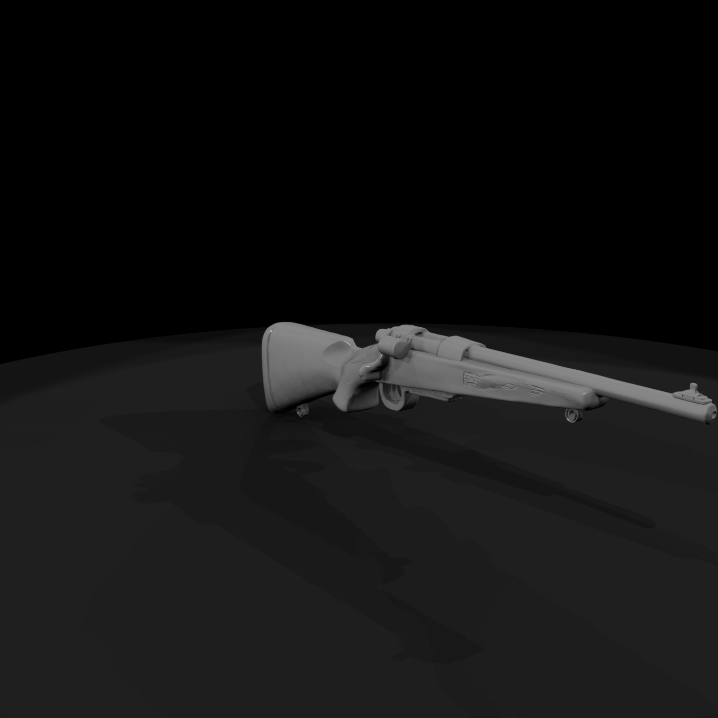Bolt-Action Hunting Rifle