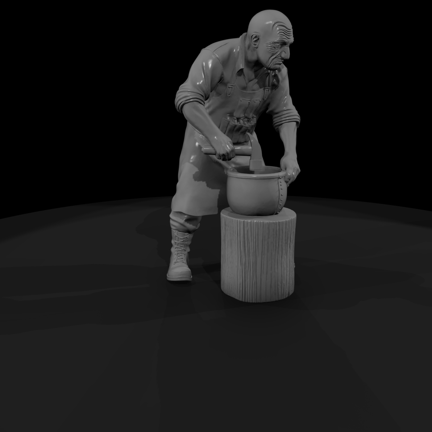 Metalworker Artisan Figure