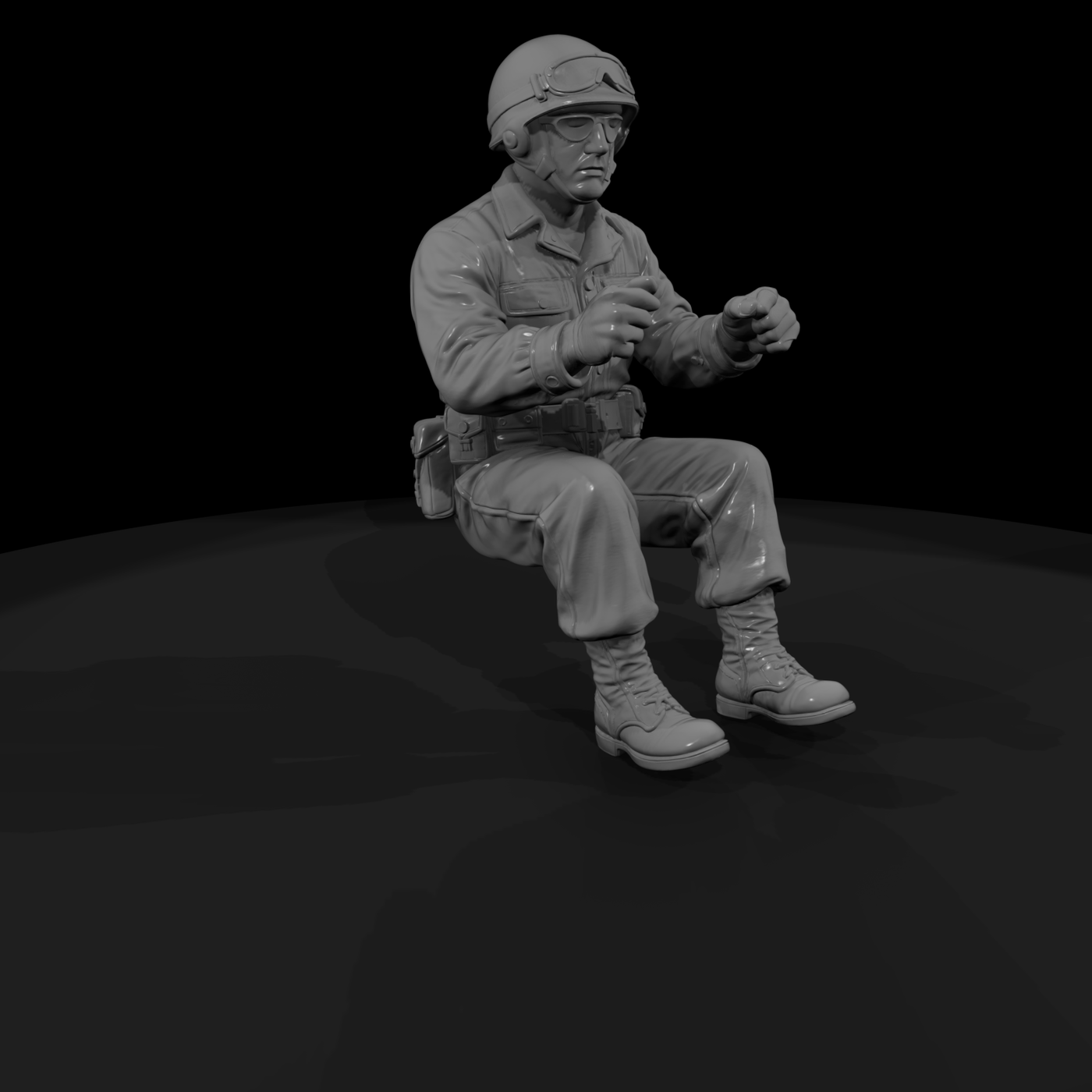 Ww2 Army 009 Wwii U S Army Truck Driver Figure