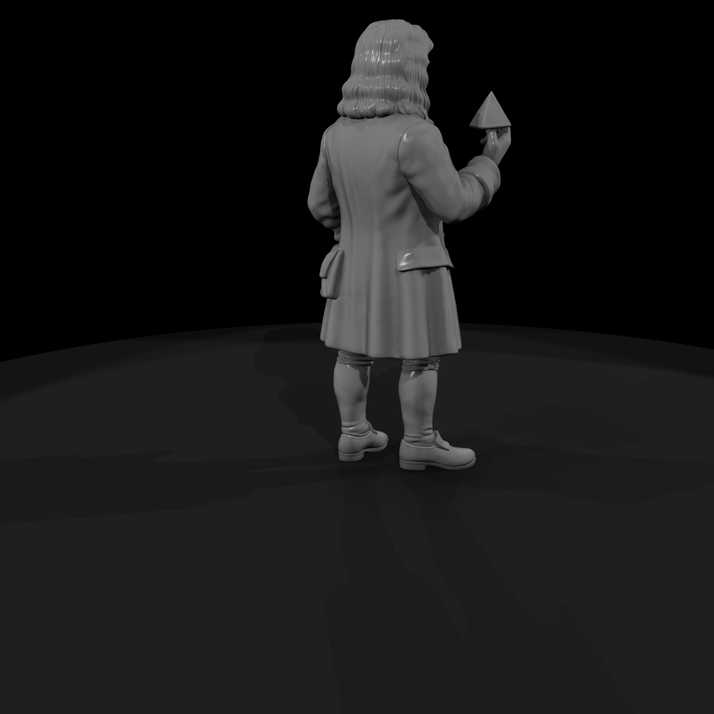 Hist 0129 Historical Isaac Newton Miniature Figure