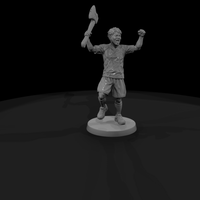Cheering Sports Fan with a Foam Axe — thumbnail 4