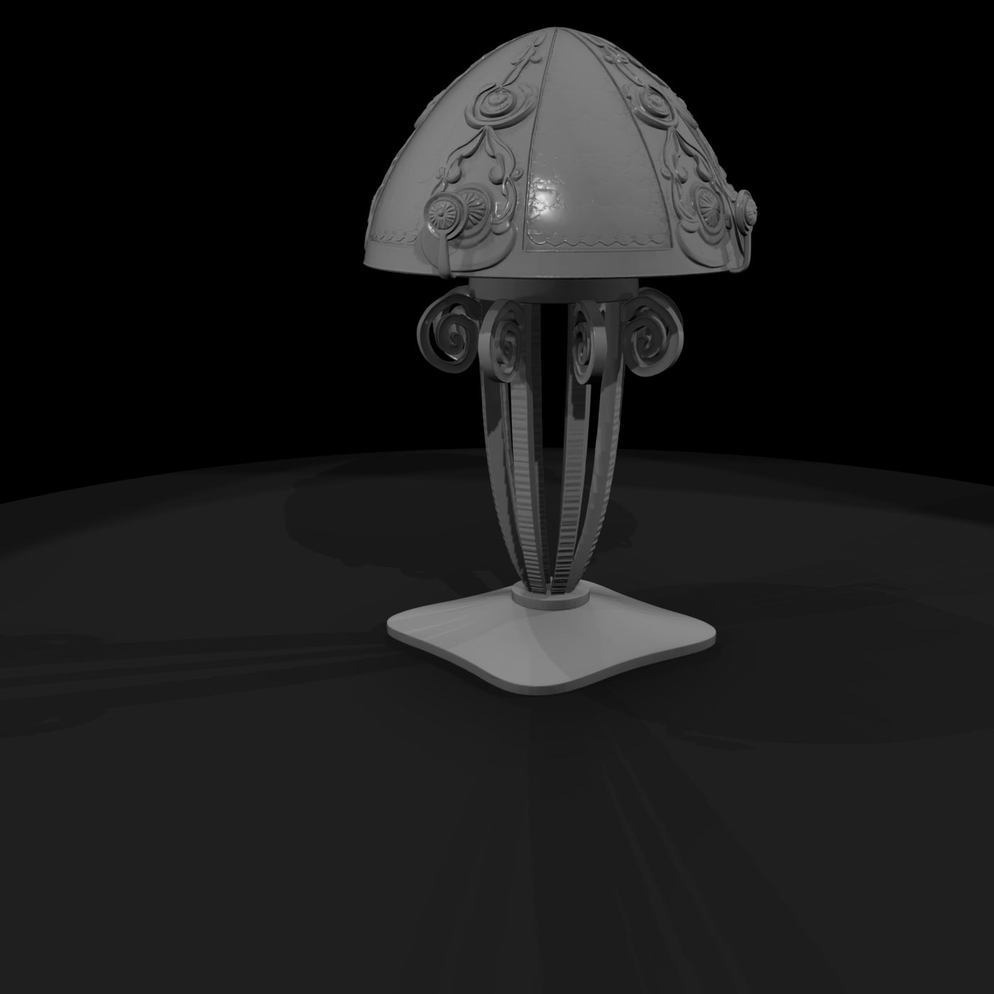 Art Nouveau Table Lamp & Railway Layouts
