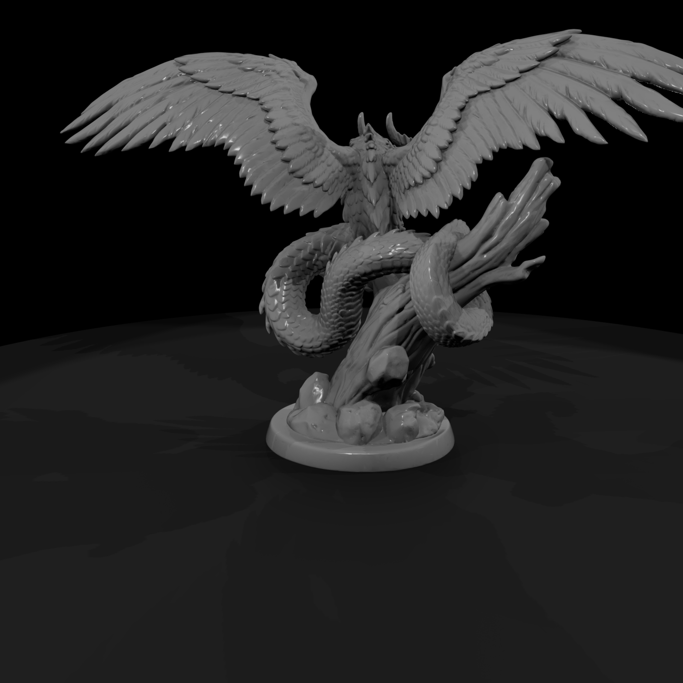 Winged Feathered Serpent Dragon