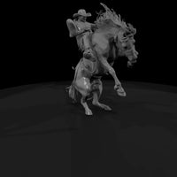 cowboy-bronc-rider-on-rearing-horse-western-diorama-figure-369963 — thumbnail 4