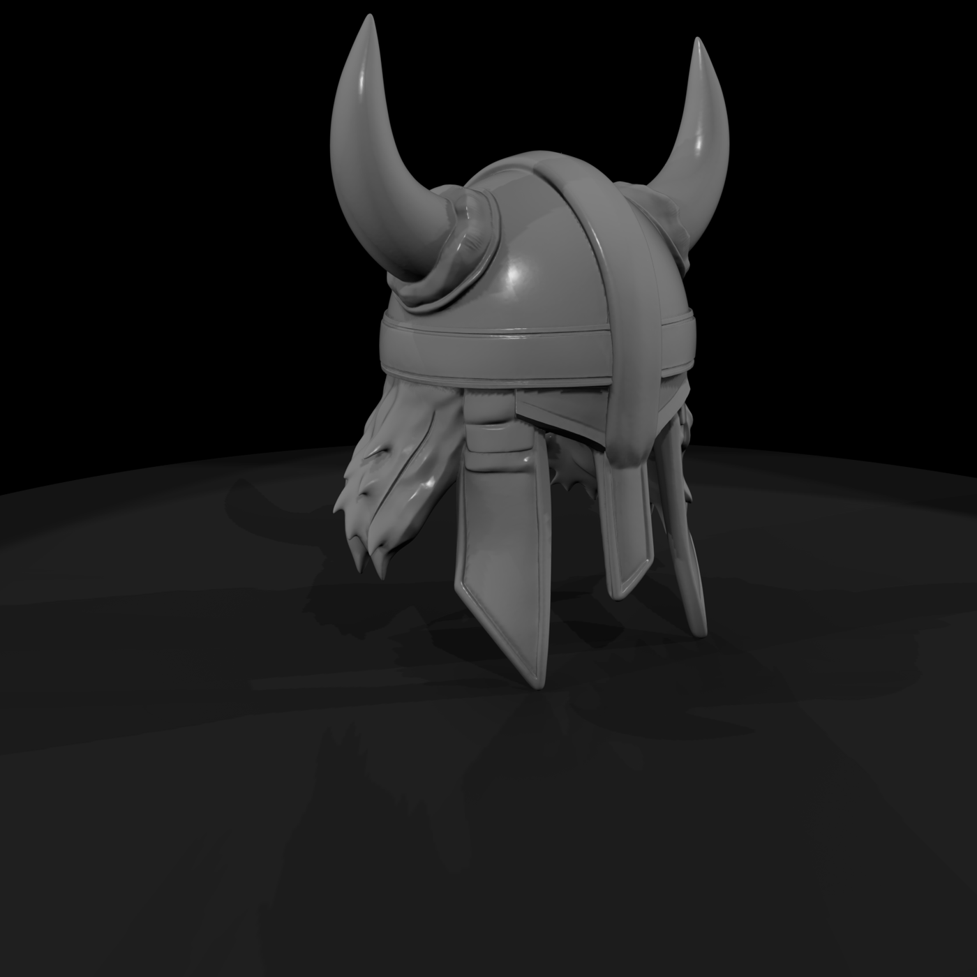 Stylized Horned Viking Helmet