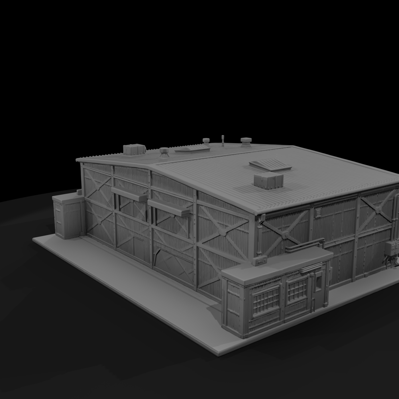 Mil 206 1980S Cold War Motor Pool Building