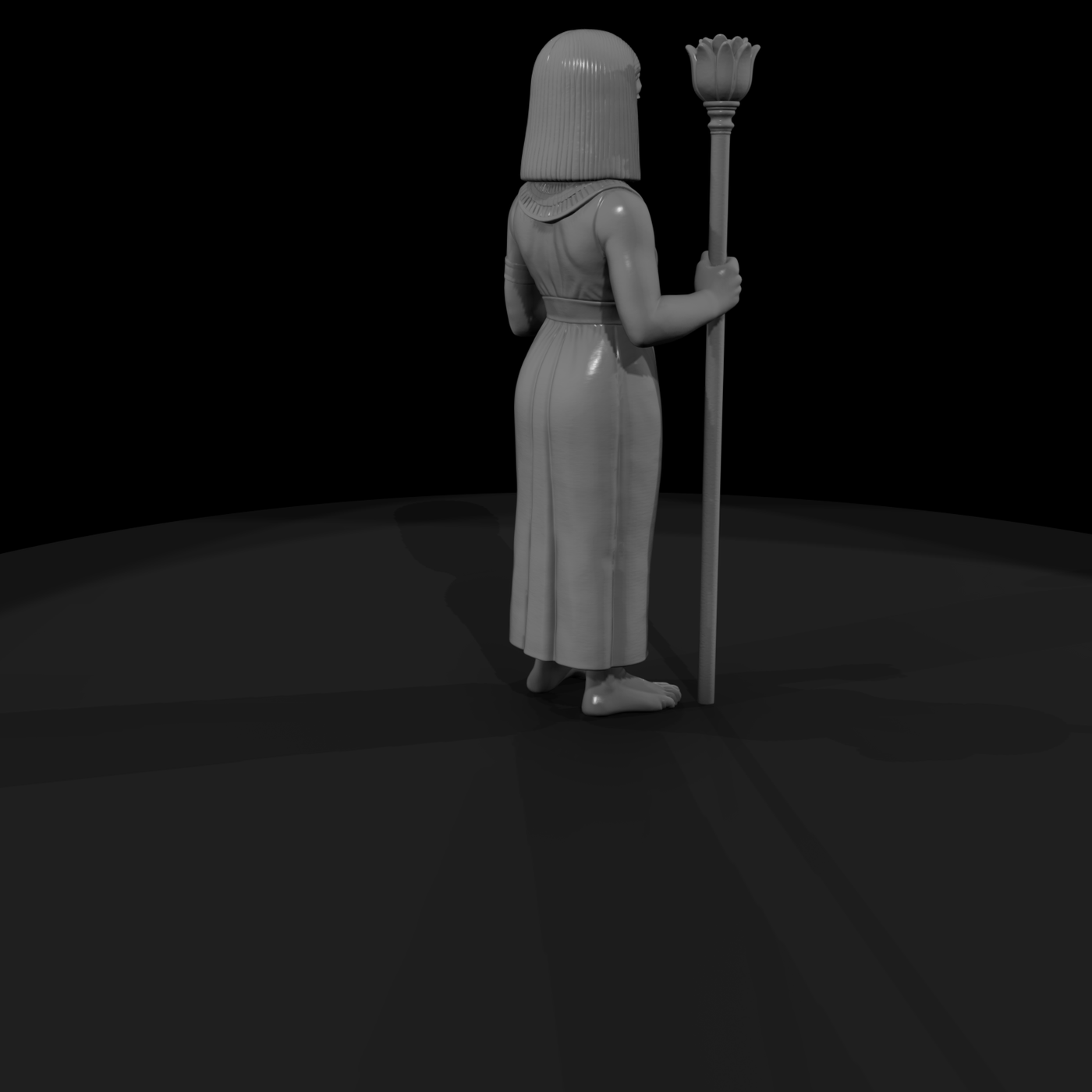 Hist 0201 Ancient Egyptian Priestess Miniature Fig