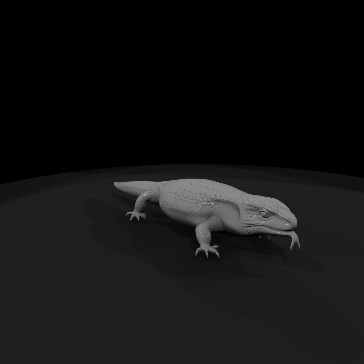 Blue-Tongued Skink — Lizard Figure