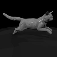 low-poly-running-domestic-cat-diorama-figure-038272 — thumbnail 4
