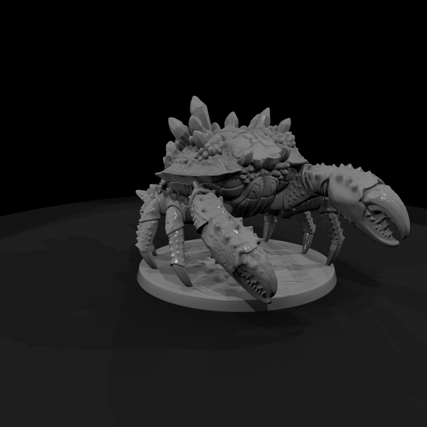 Stylized Fantasy Giant Crystal Crab Miniature Cfnt