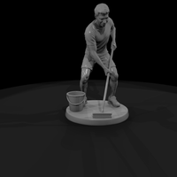 Man Sweeping with a Push Broom — thumbnail 4