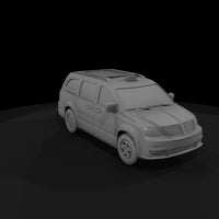 flat_shaded_dodge_caravan_taxi_3d_model — thumbnail 4