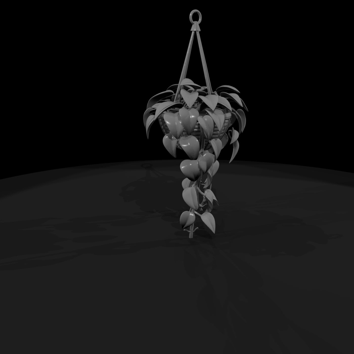 stylized-hanging-pothos-planter-3d-printable-miniature-869770