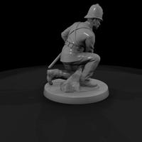 1880s Constable Kneeling with Handcuffs — thumbnail 4