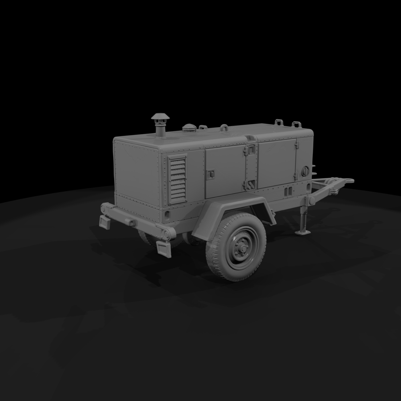 Mil 230 1980S Cold War Generator Trailer