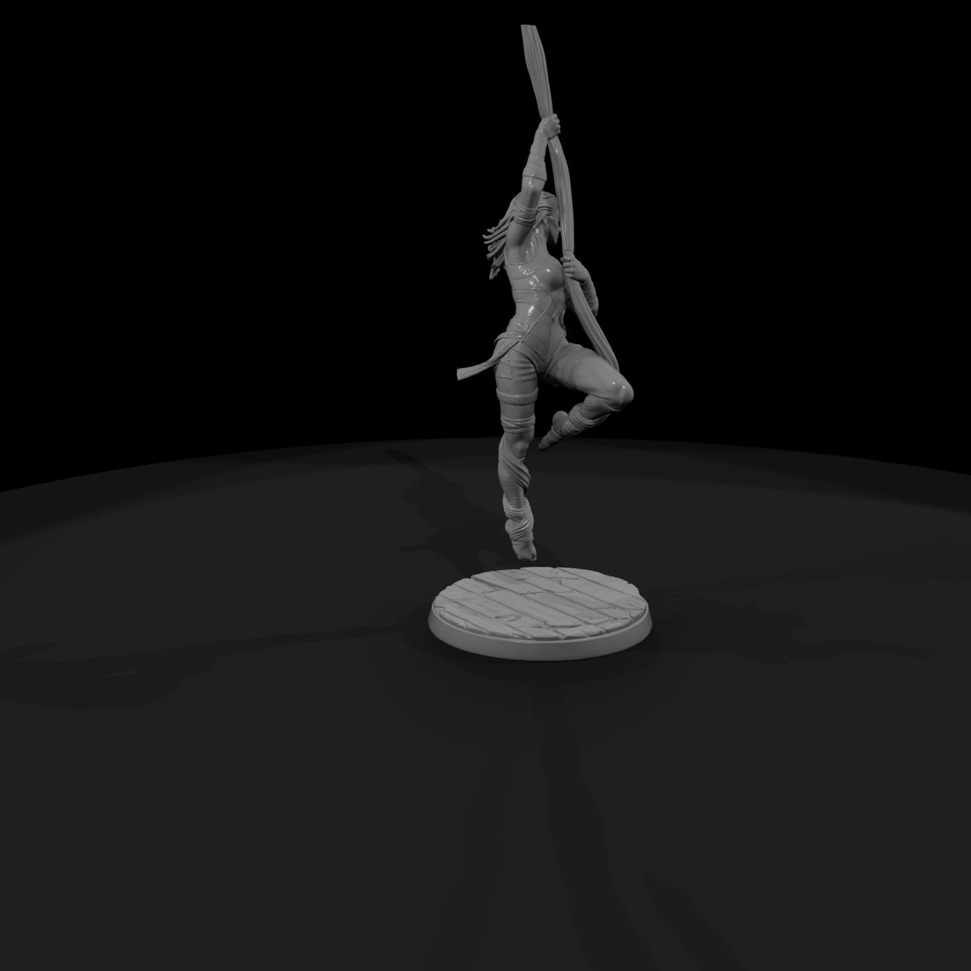 Poparc 0441 Aerial Silk Performer Alternate Pose