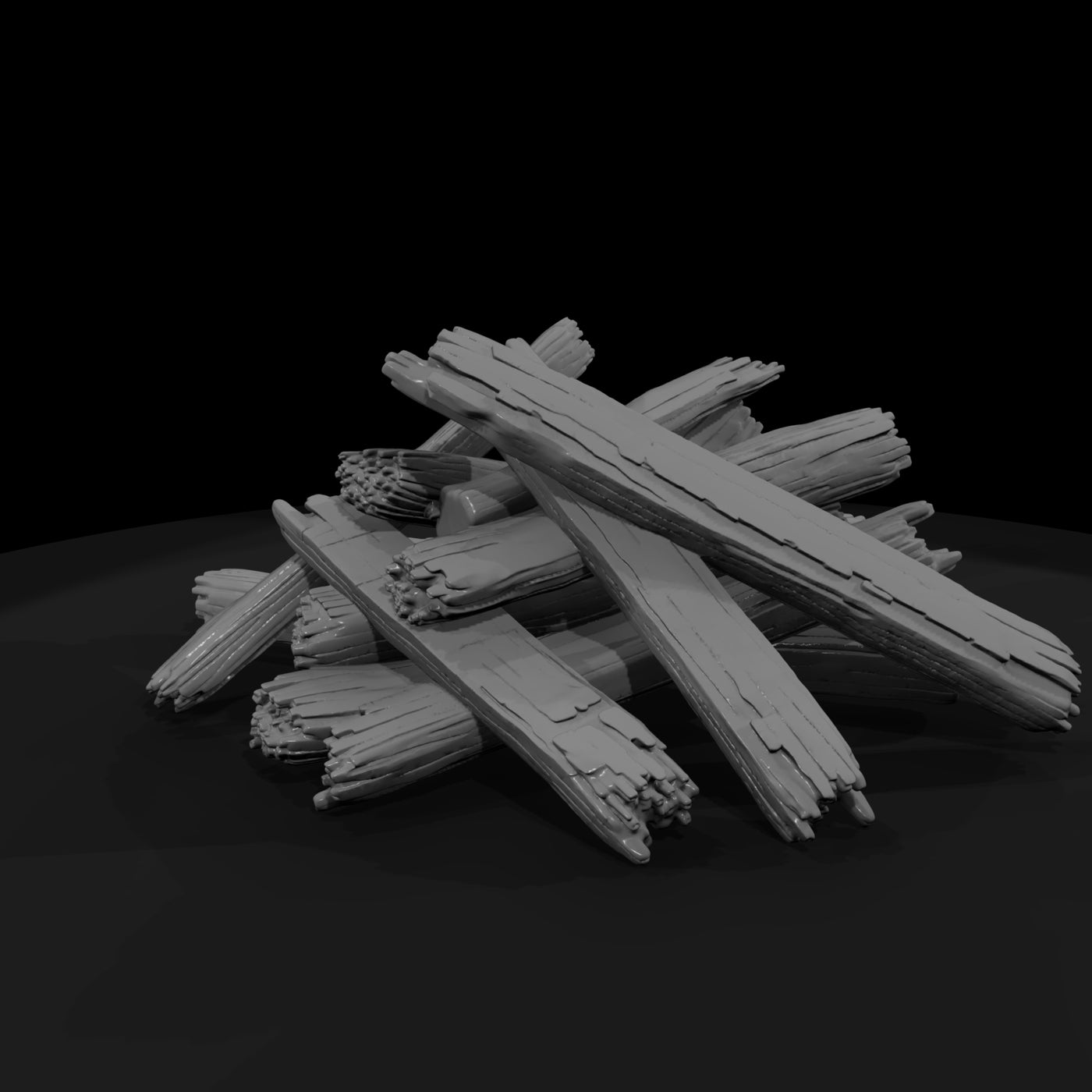 charred-campfire-log-pile-diorama-railroad-prop-664561