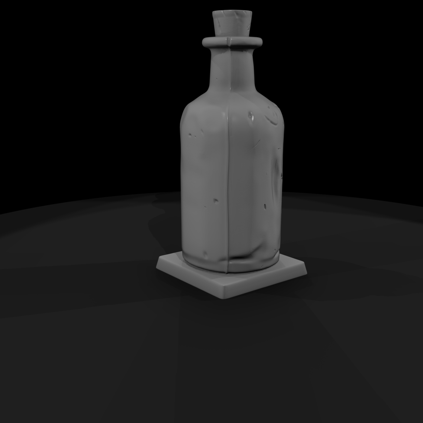 Corked Whiskey Bottle