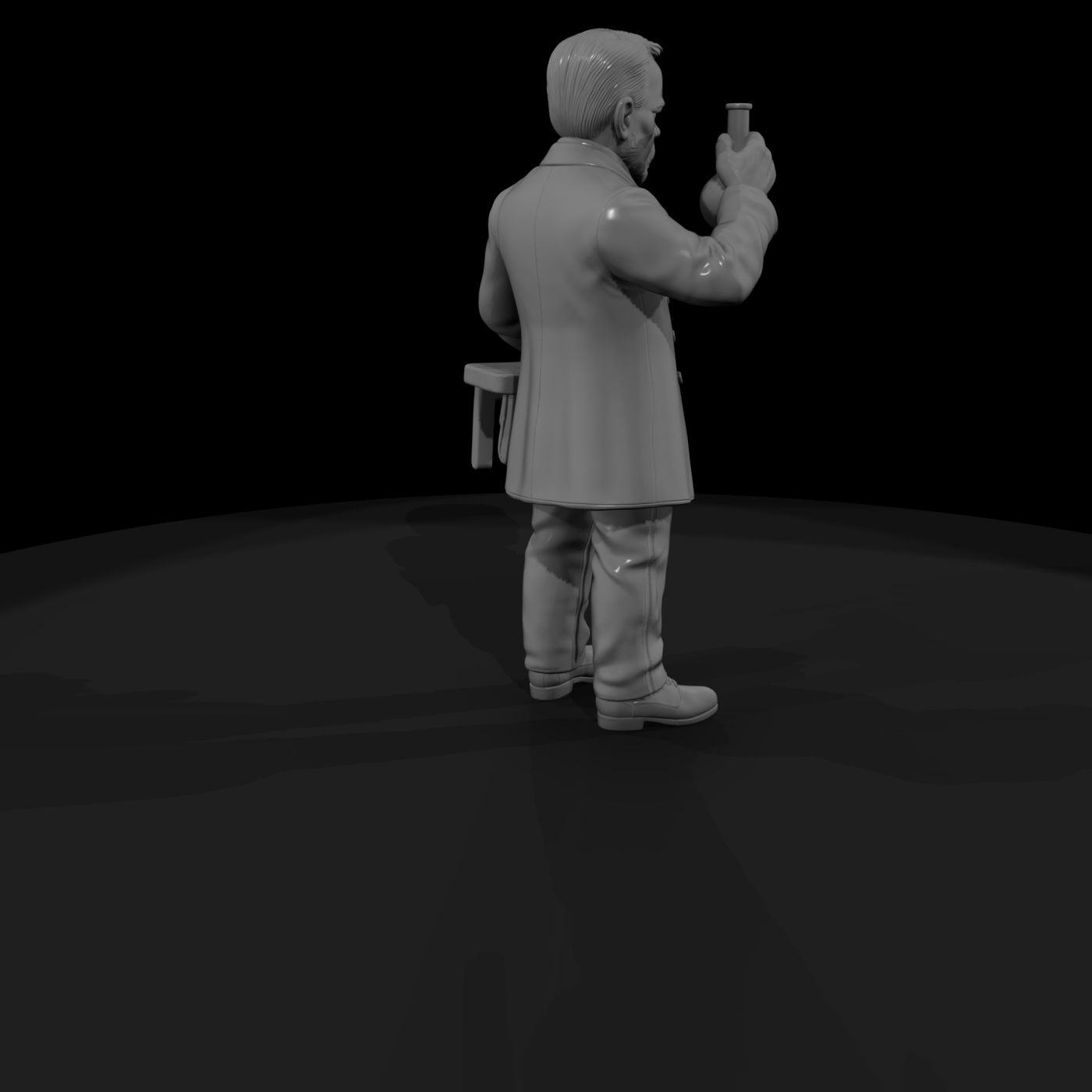 Hist 0176 Historical Louis Pasteur Miniature Figur