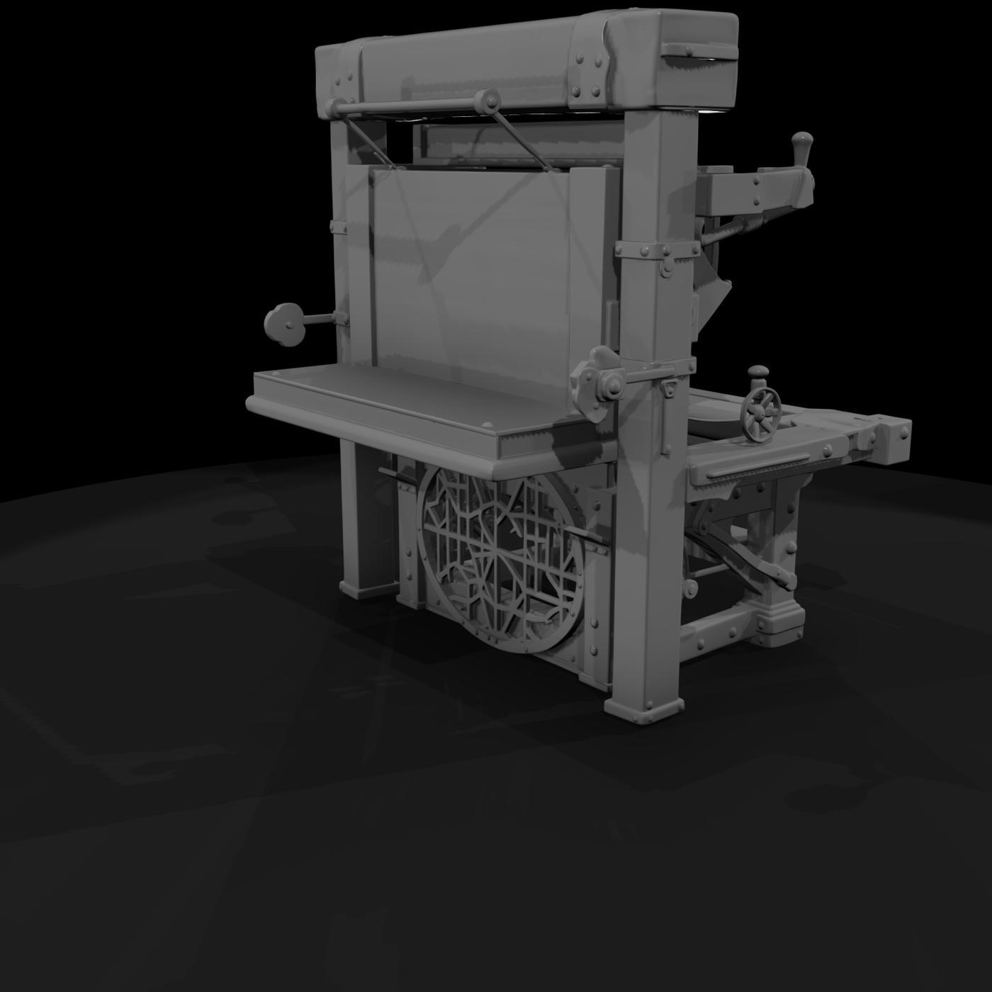 Antique Cast-Iron Printing Press