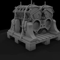 twin-v8-engine-on-pallet-industrial-miniature-668521 — thumbnail 4