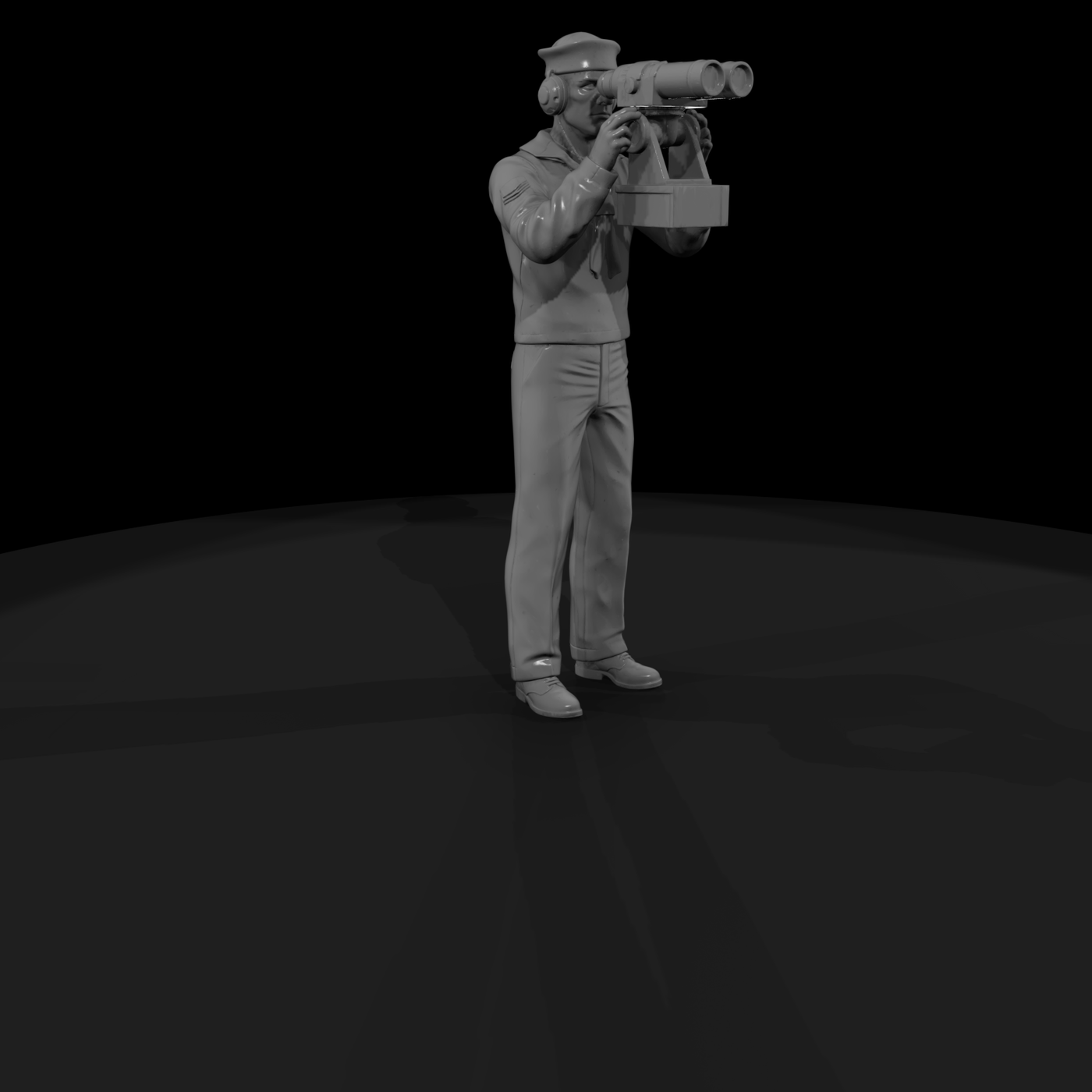 WWII Navy Sailor with Rangefinder