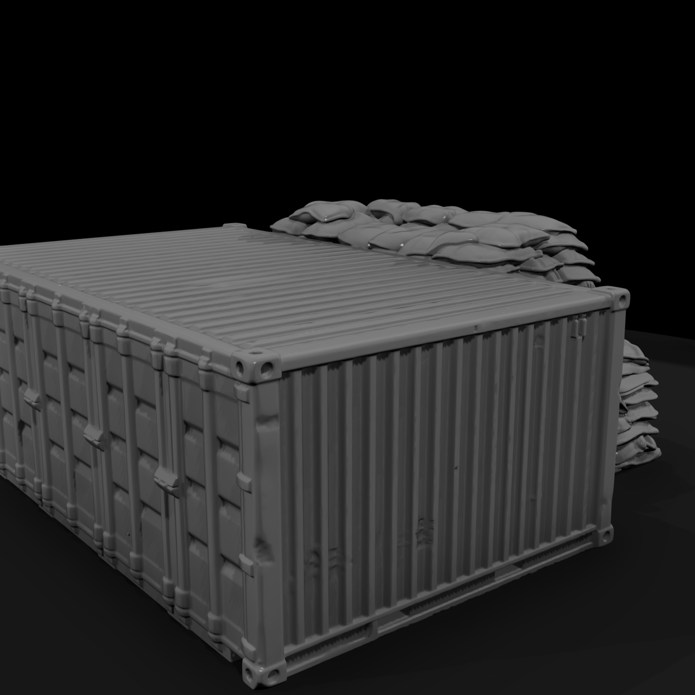 Mil 165 Vietnam Conex Ammo Bunker