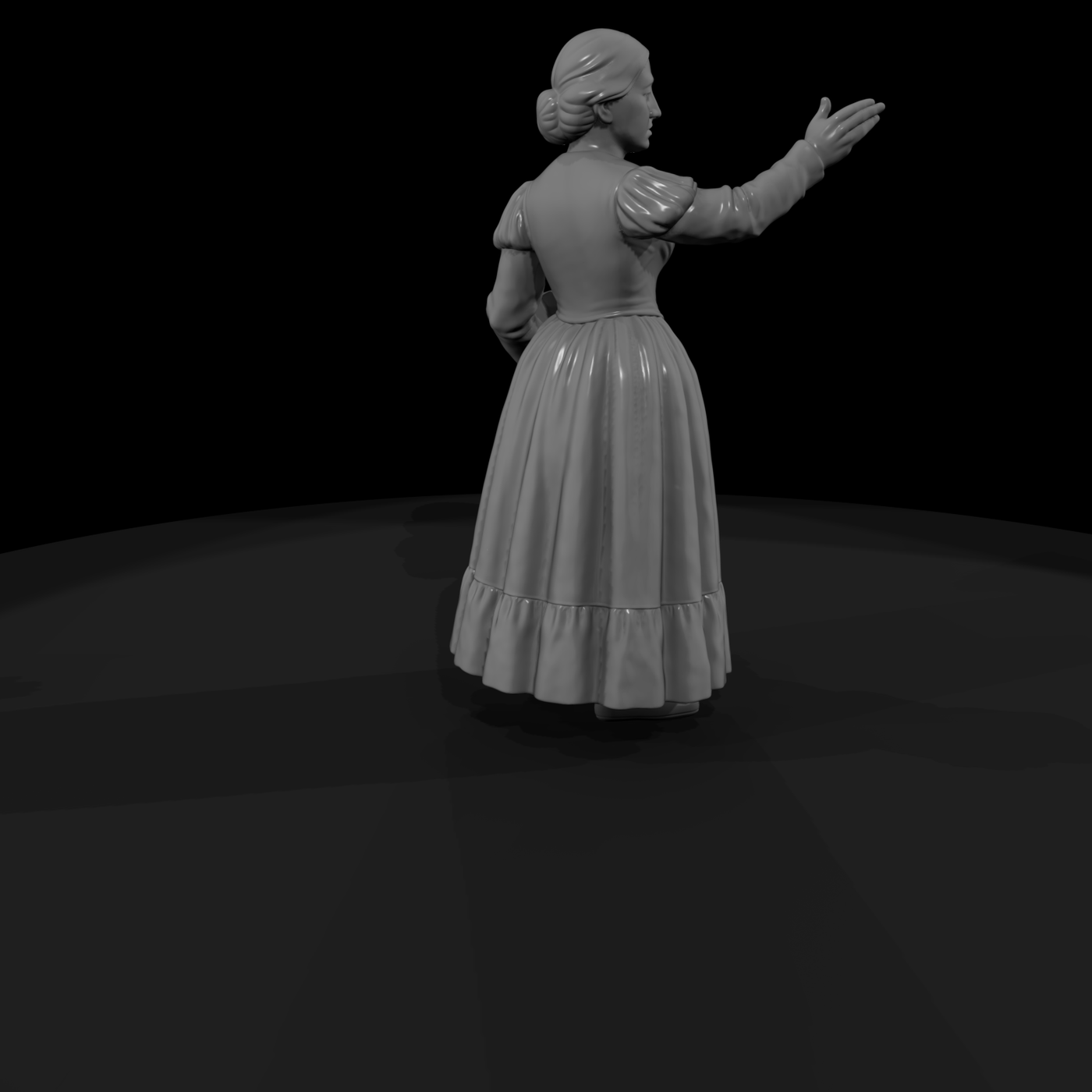 Hist 0163 Historical Clara Schumann Miniature Figu