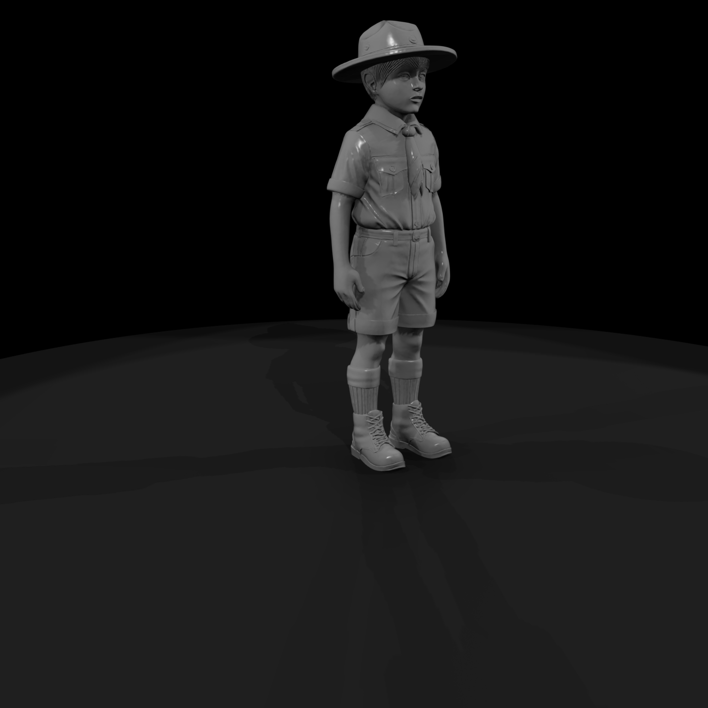 Stylized Boy Scout (Single Piece)