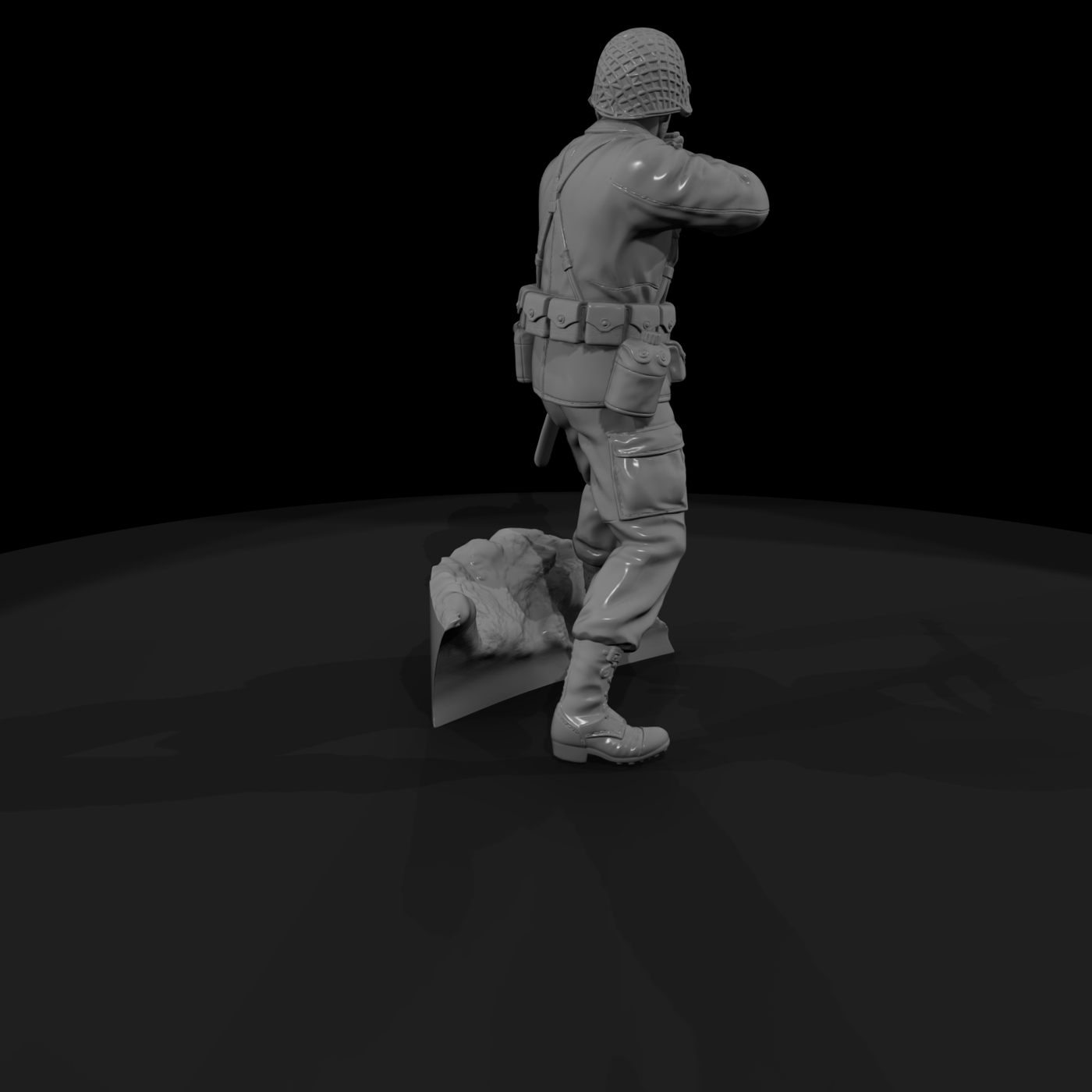 Ww2H 025 United States Paratrooper Bastogne