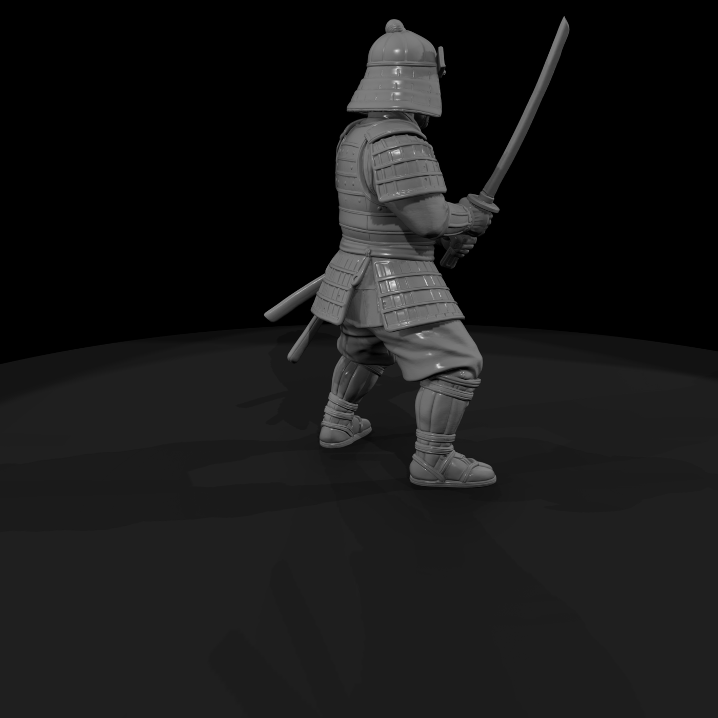 Hist 0223 Samurai Retainer Miniature Figure