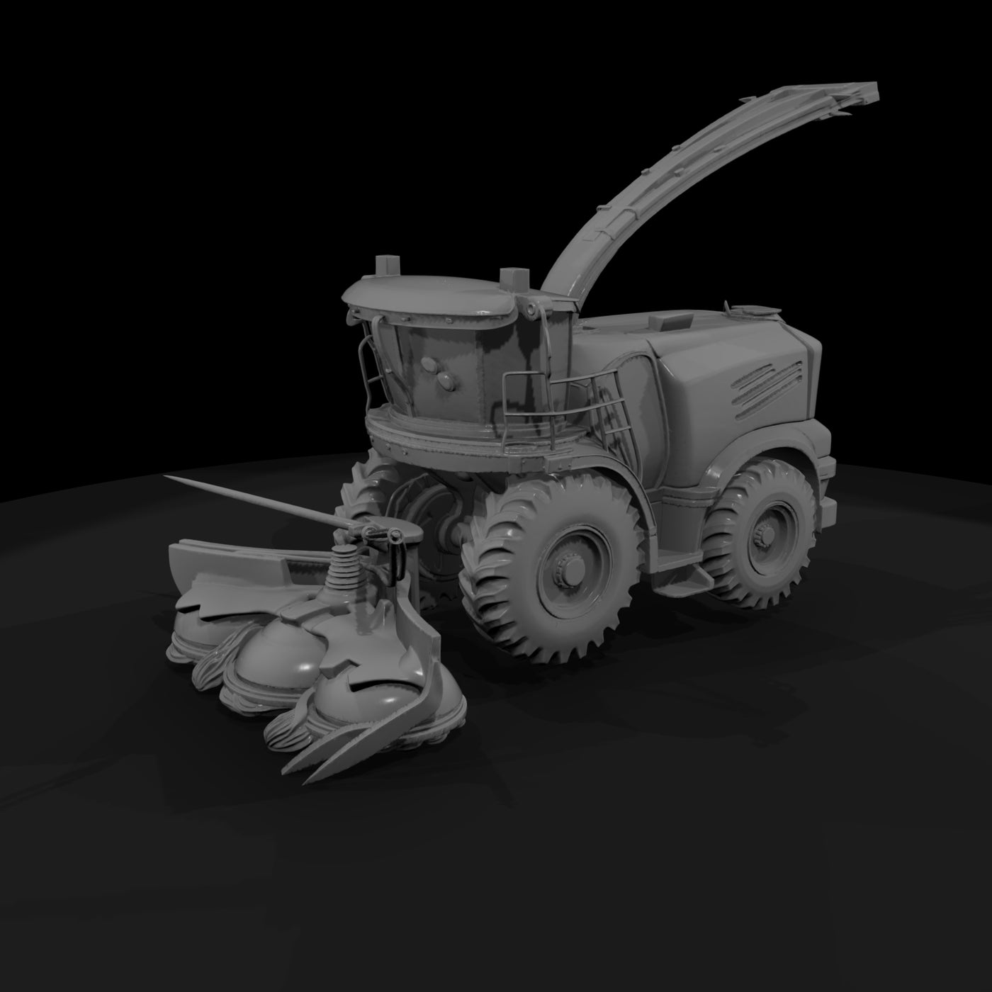 combine-harvester-yellow-green