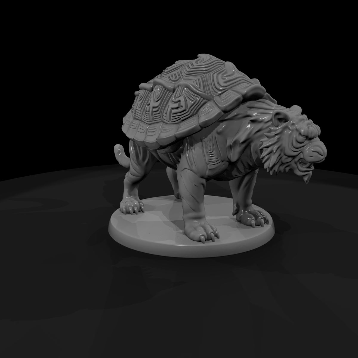 stylized-fantasy-tiger-tortoise-hybrid-miniature-0