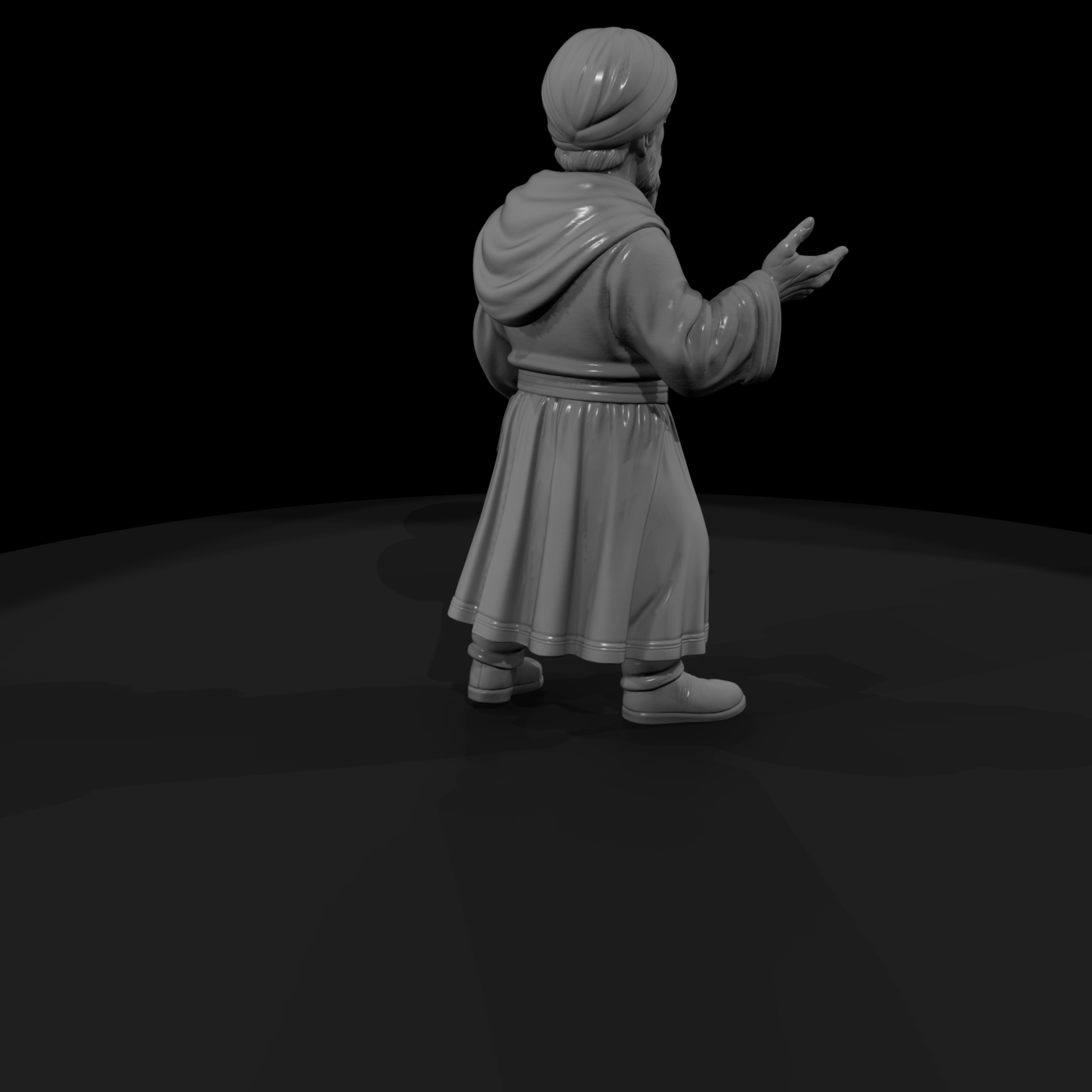 Hist 0076 Historical Al Khwarizmi Miniature Figure