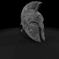 ornate-spartan-skull-crest-helmet-miniature-diorama-prop-740750 — thumbnail 4
