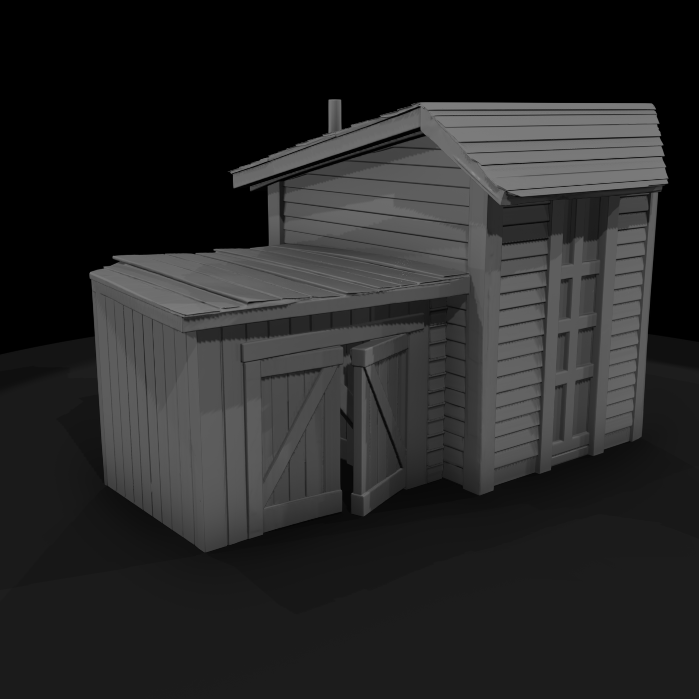 Rustic Wooden Shed