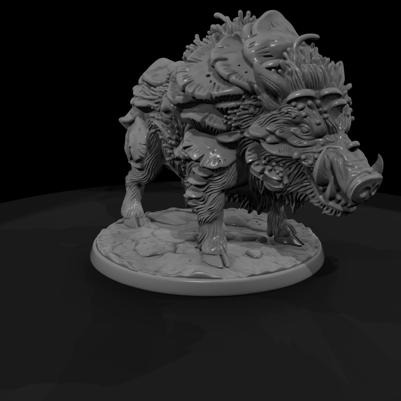 Fungal Boar Fantasy Beast